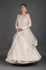 White Chikankari Gown